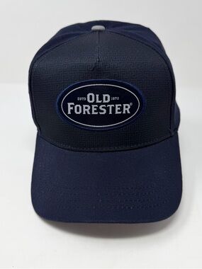 OLD FORESTER Bourbon Oval Logo SnapBack Hat Navy Blue